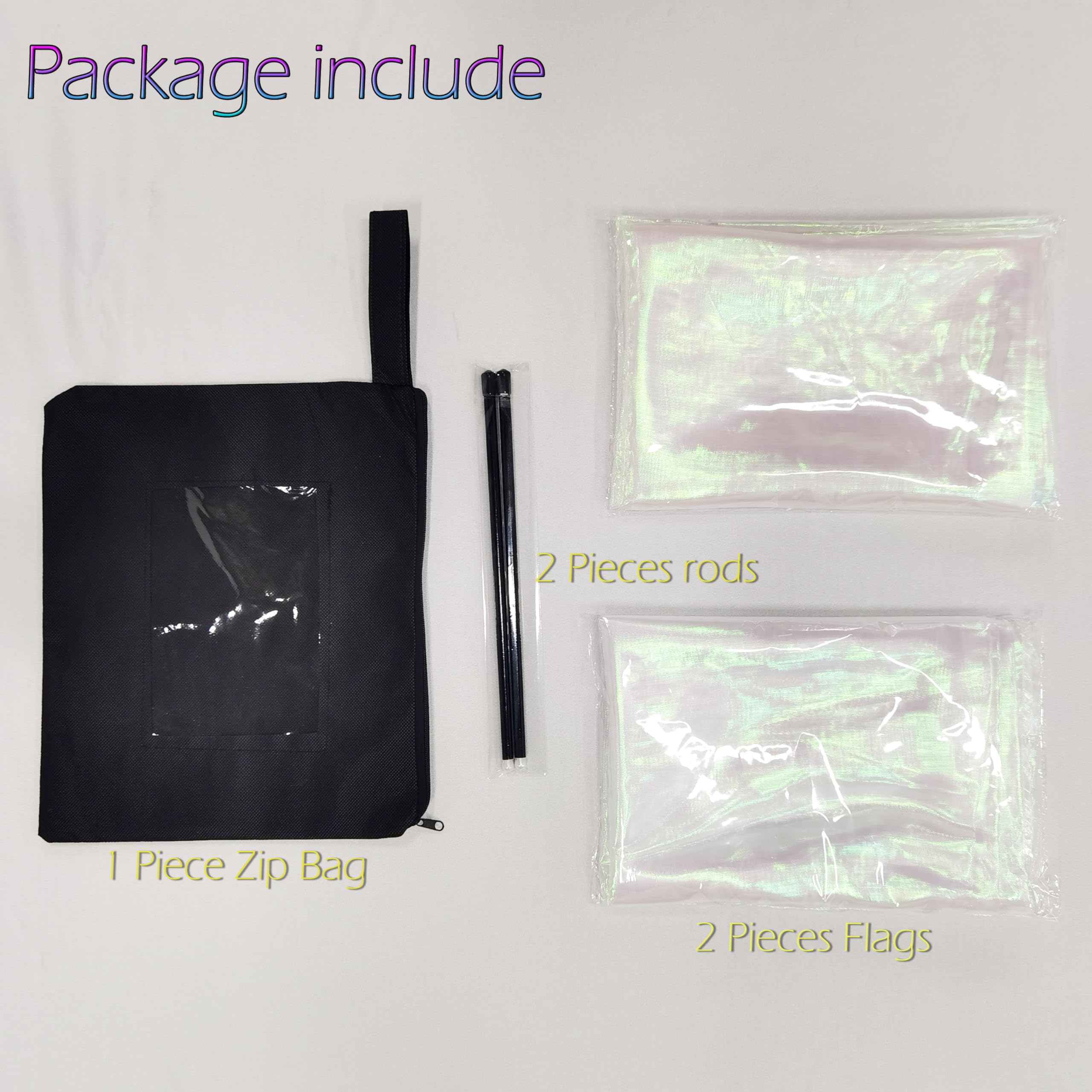 MUNAFIE transparent dance flags ideal for visually striking performances