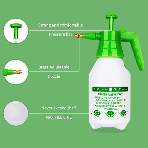 Munyonyo Garden Pump Sprayer adjustable nozzle enables versatile spray patterns