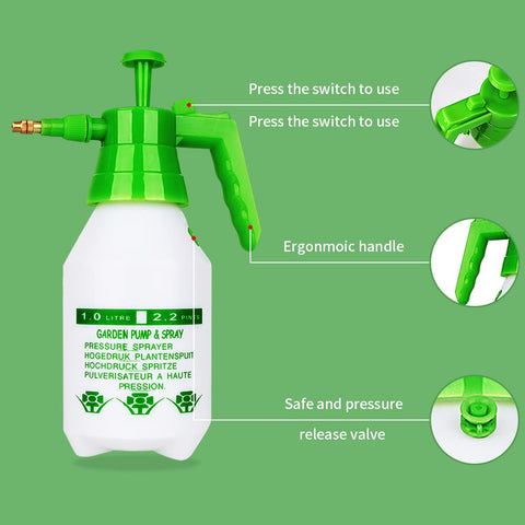 Munyonyo garden sprayer safety valve automatically releasing excess pressure