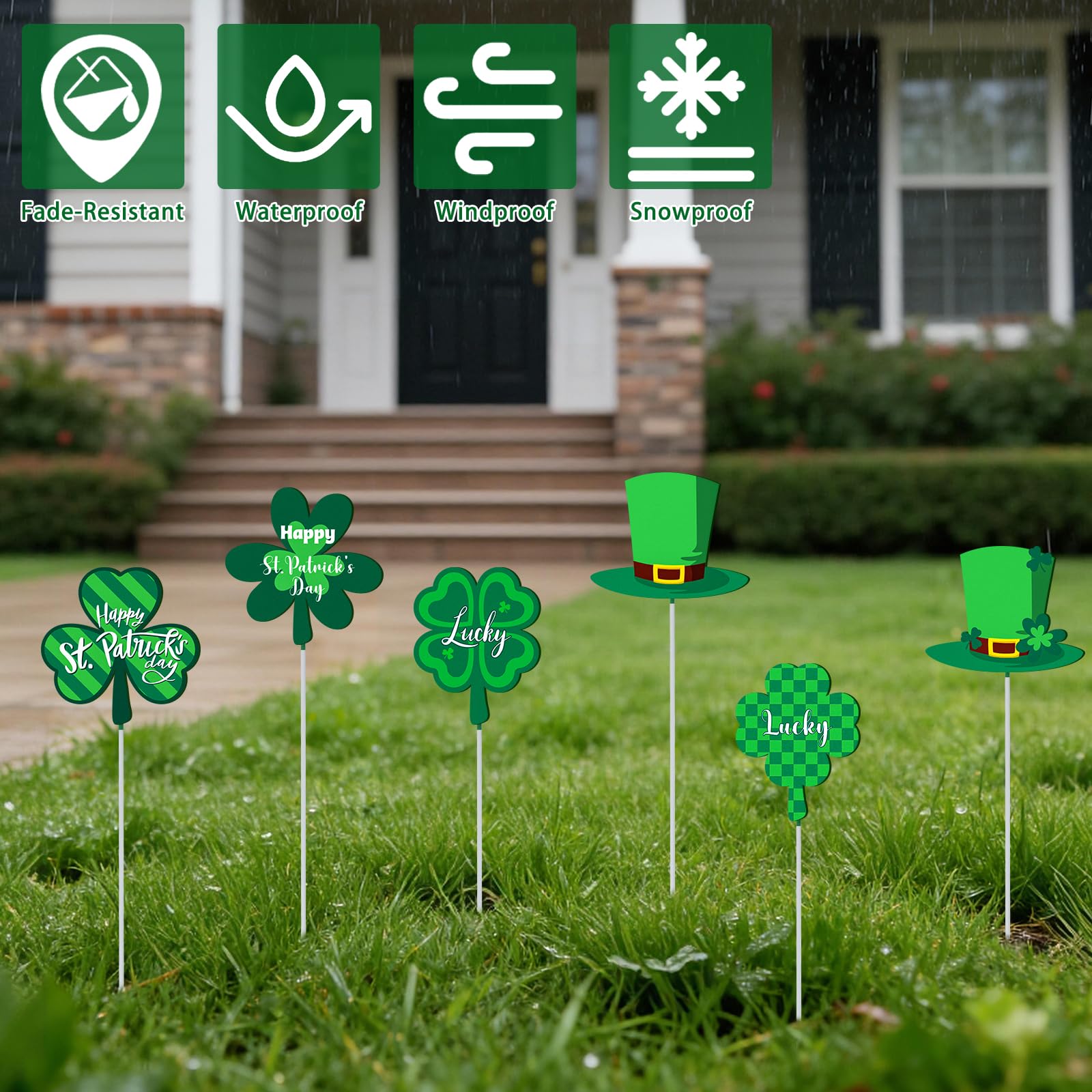 MUOUAKATE patio lawn decor adds seasonal personality to entrances.