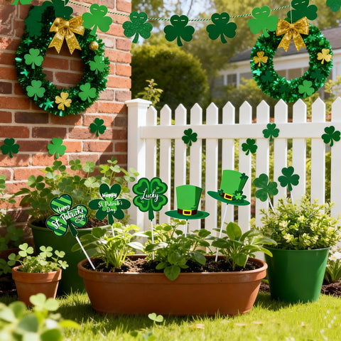 MUOUAKATE St Patrick's yard decor collection creates cohesive outdoor scenes.
