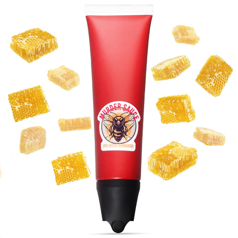 Murder Sauce hive beetle eliminator spread showing precise, targeted application.