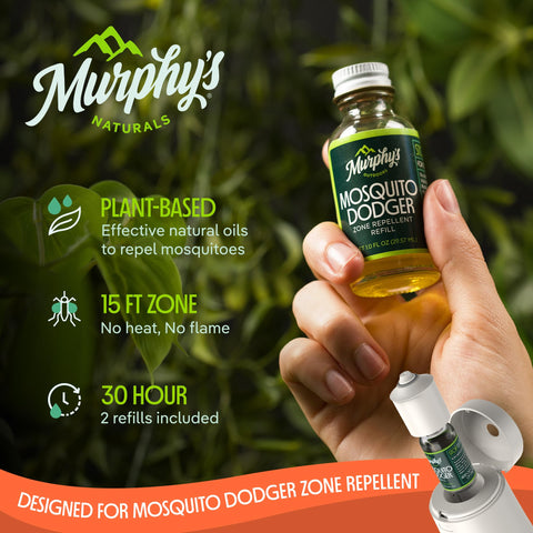 Murphy's Naturals 1oz refill bottle ready for quick, mess-free replacement