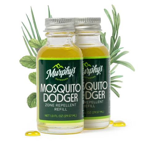 Murphy's Naturals Mosquito Dodger refill 2-pack shown for long-lasting outdoor protection