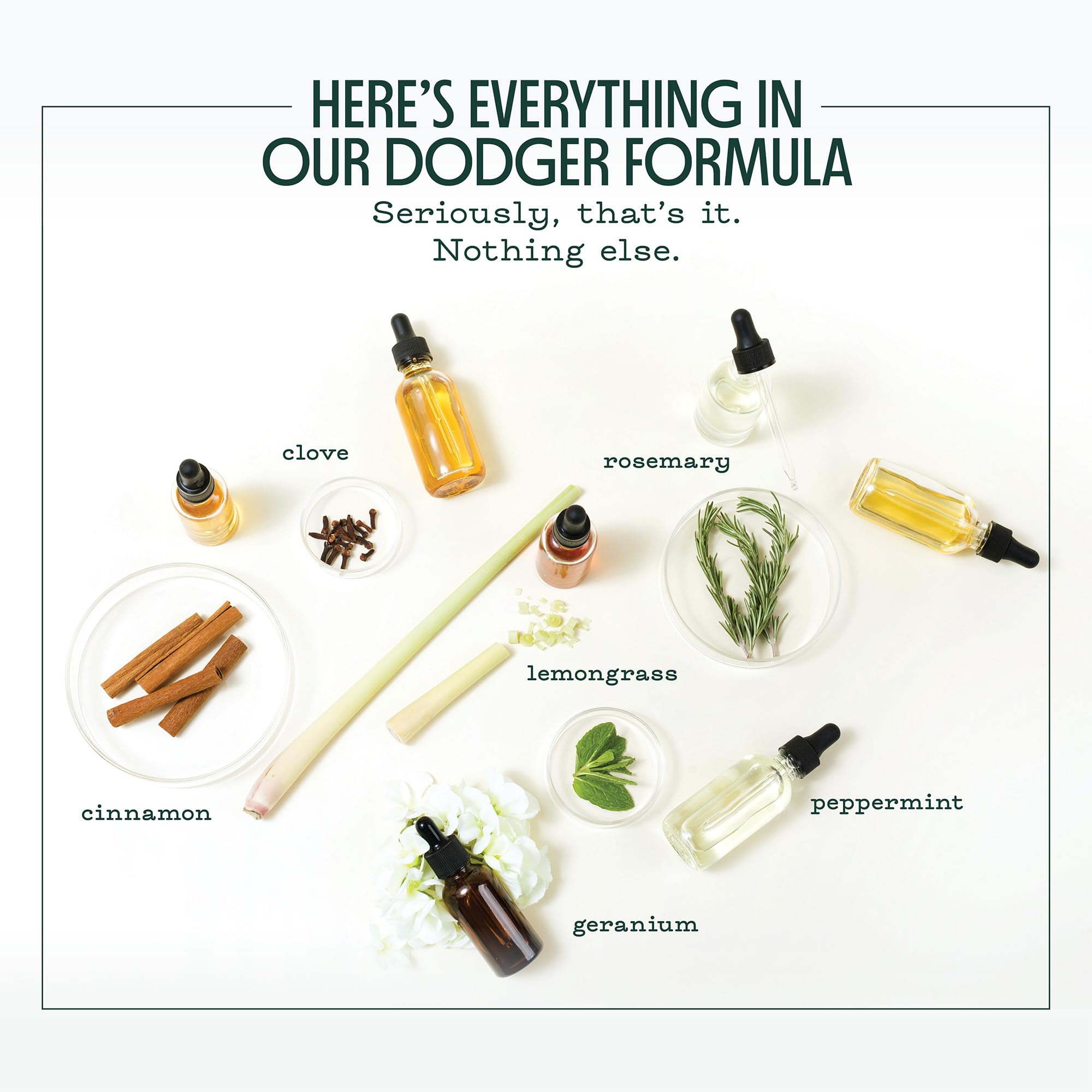 Murphy's Naturals refill bottle label close-up highlighting scent and ingredients