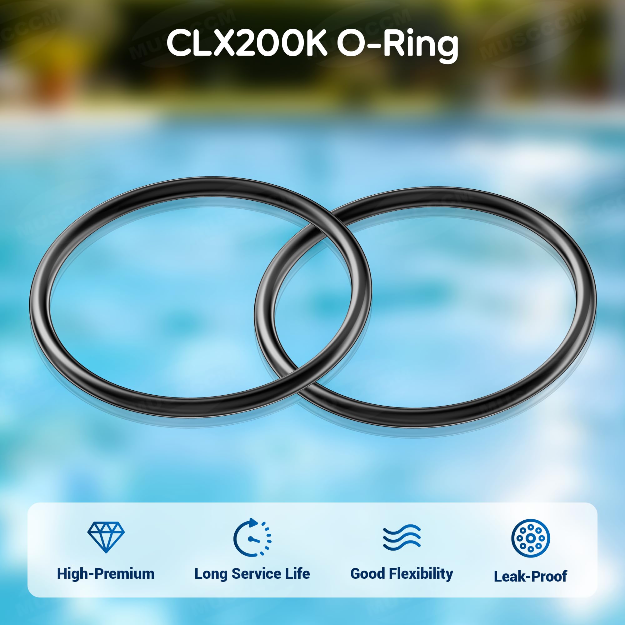 MUSCCCM CLX200K O-ring installed on Hayward CL200 lid