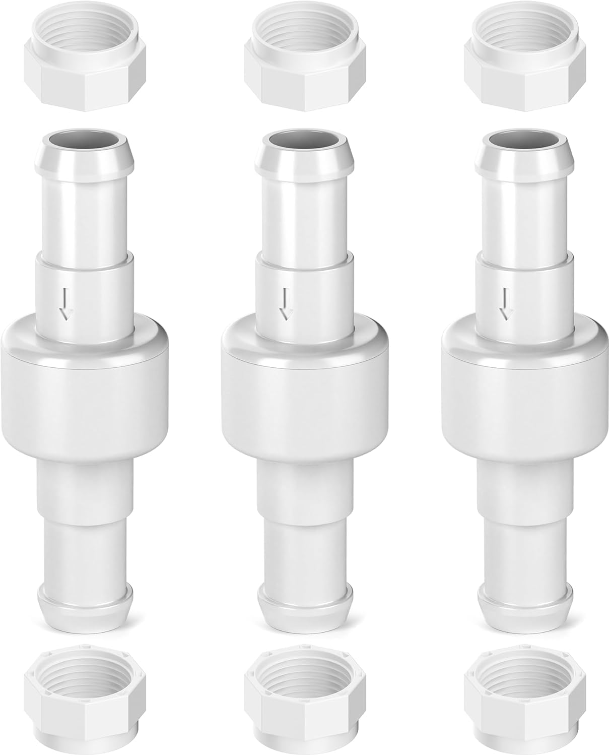 MUSCCCM D20 hose swivel closeup shows smooth rotation for easy pool hose connection