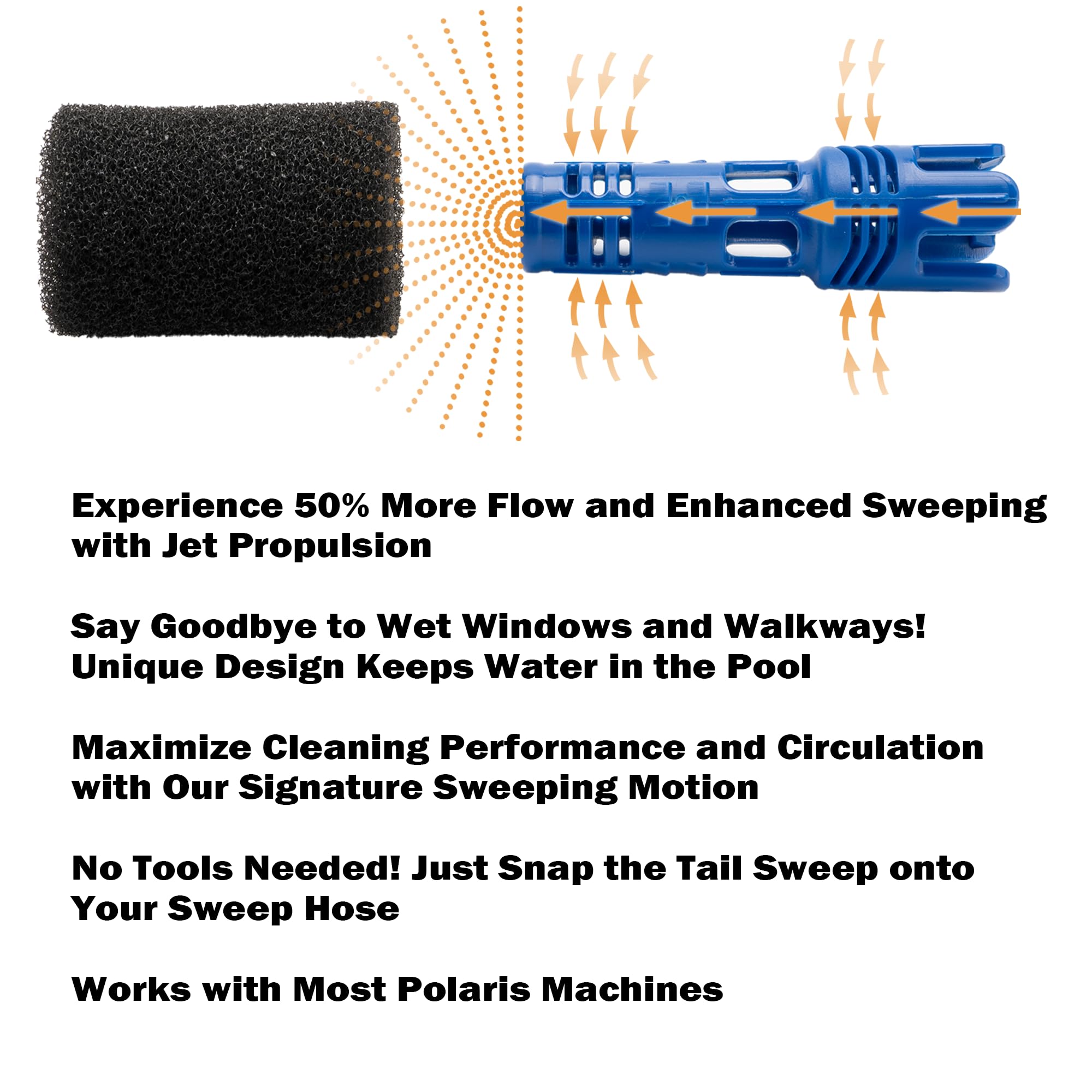 MUSCCCM Polaris sweep hose fit enhances compatibility with multiple cleaners.