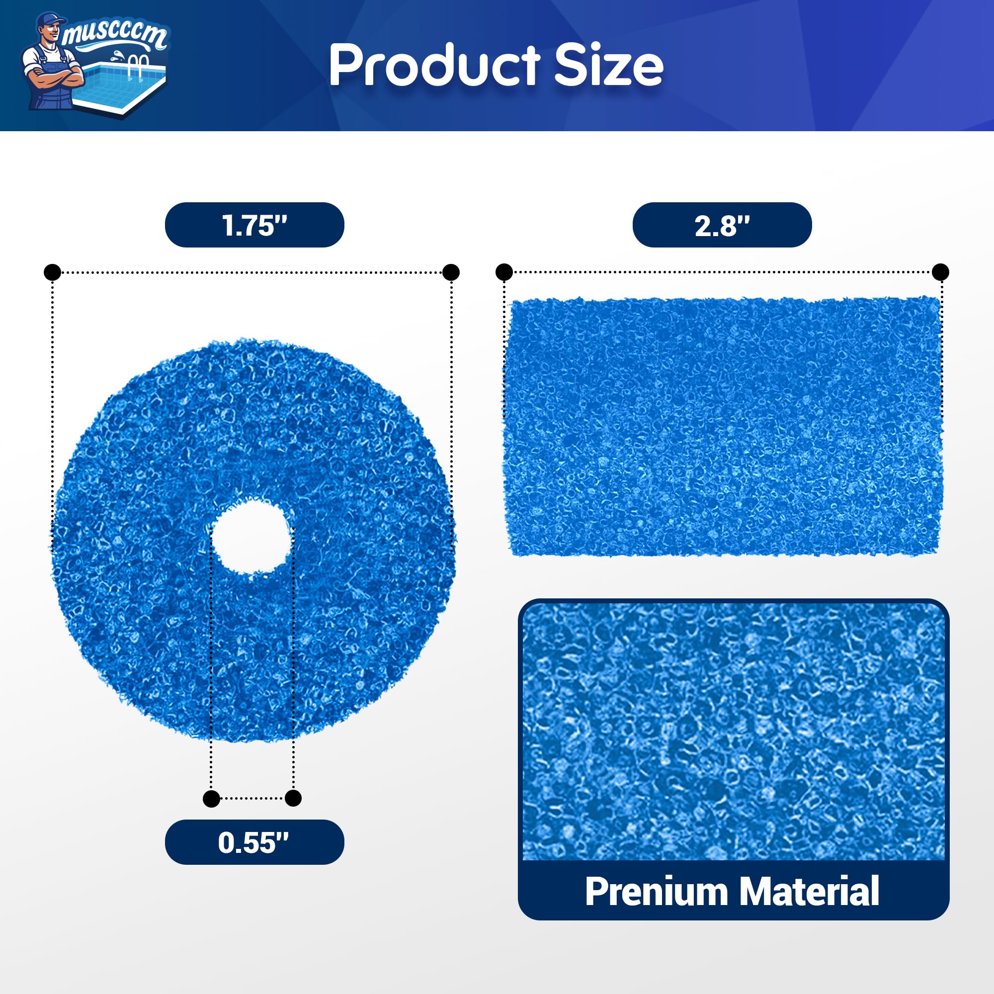 MUSCCCM Polaris tail scrubber end enhances suction efficiency and durable wear resistance