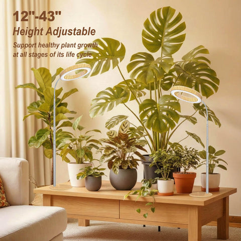 MUSELUCE full-spectrum LED with 72 LEDs delivers sun-like energy for indoor plants