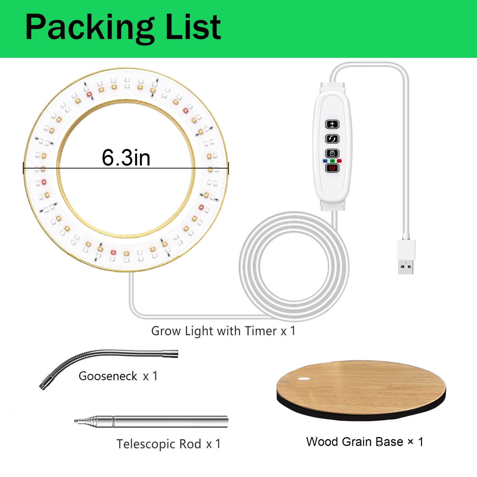 MUSELUCE multi-mode light supports seedlings, herbs, succulents, and flowering plants