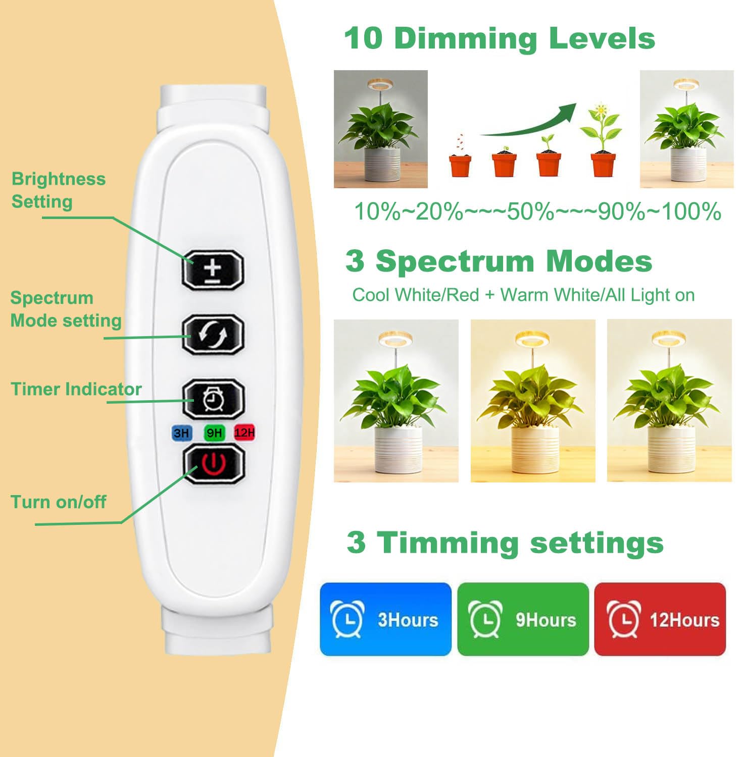 MUSELUCE telescoping pole extends up to 43 inches for flexible plant coverage