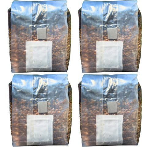 MushroomSpawnStore All-In-One Grow Bags Four-Pack front view for home cultivation.