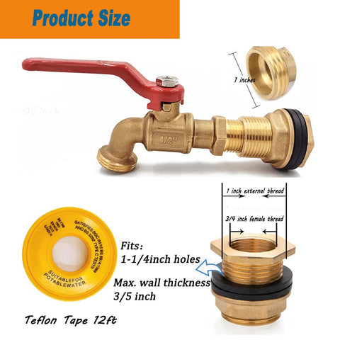Musibo brass bulkhead fitting for secure connections