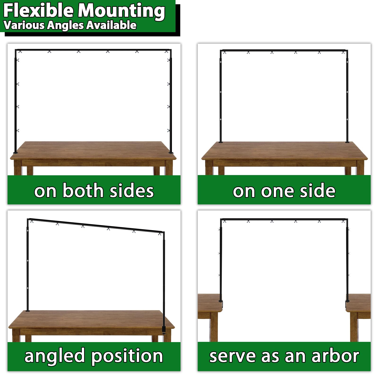 Mutualsign sturdy metal table-rod stand delivers reliable support