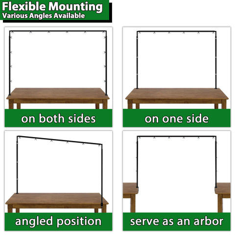 Mutualsign sturdy metal table-rod stand delivers reliable support