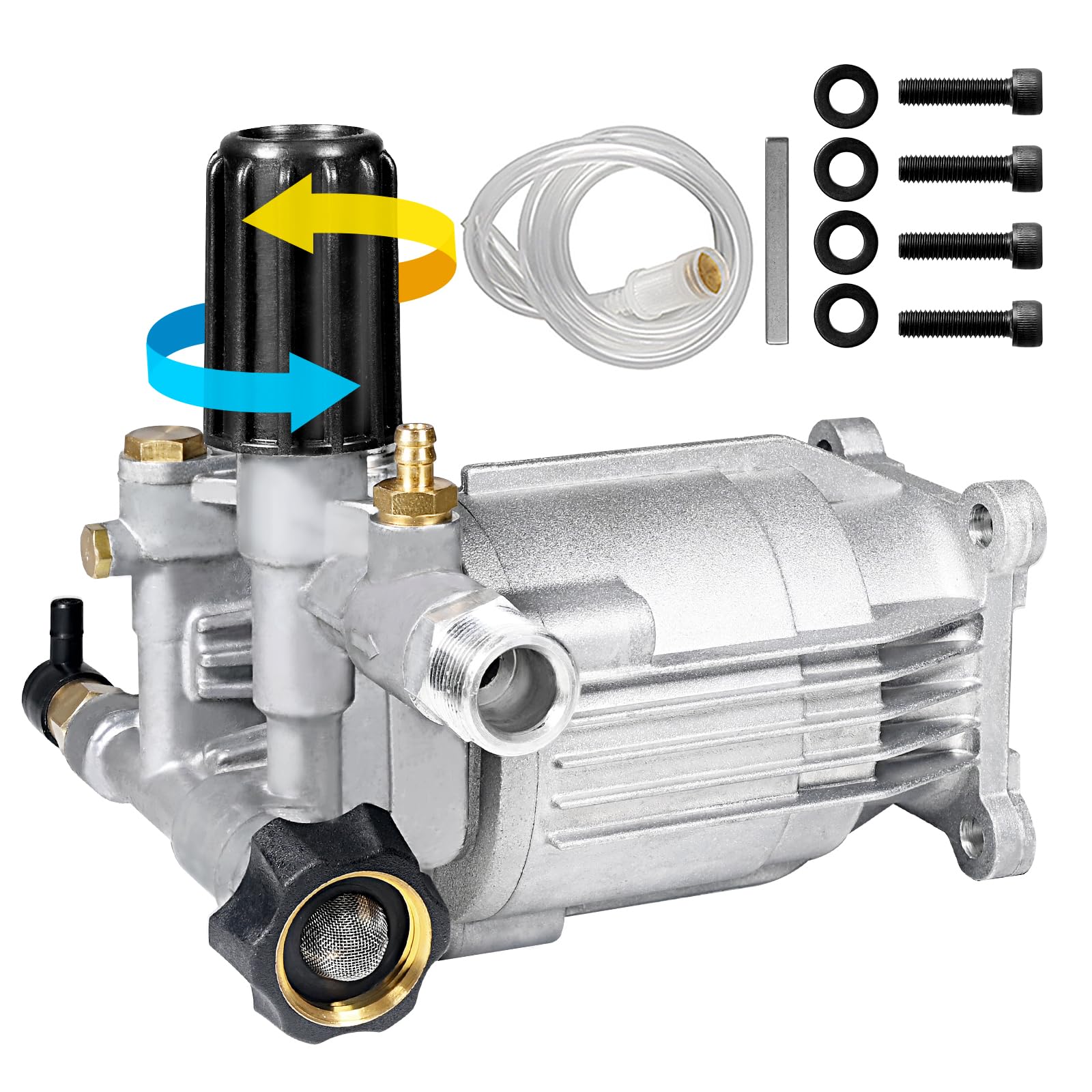 MUTURQ 3/4 inch shaft horizontal pump image highlights rugged construction for long service life.