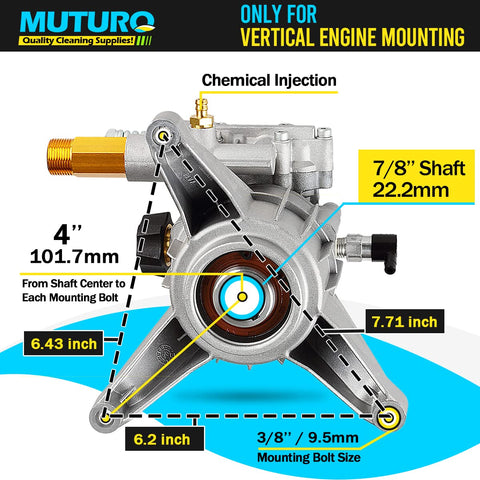 MUTURQ rear-facing outlet design reduces hose strain during use.