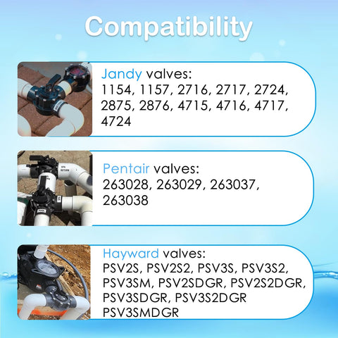 MuuTuoL kit compatible with Pentair valves helps seal leaks without full valve replacement.