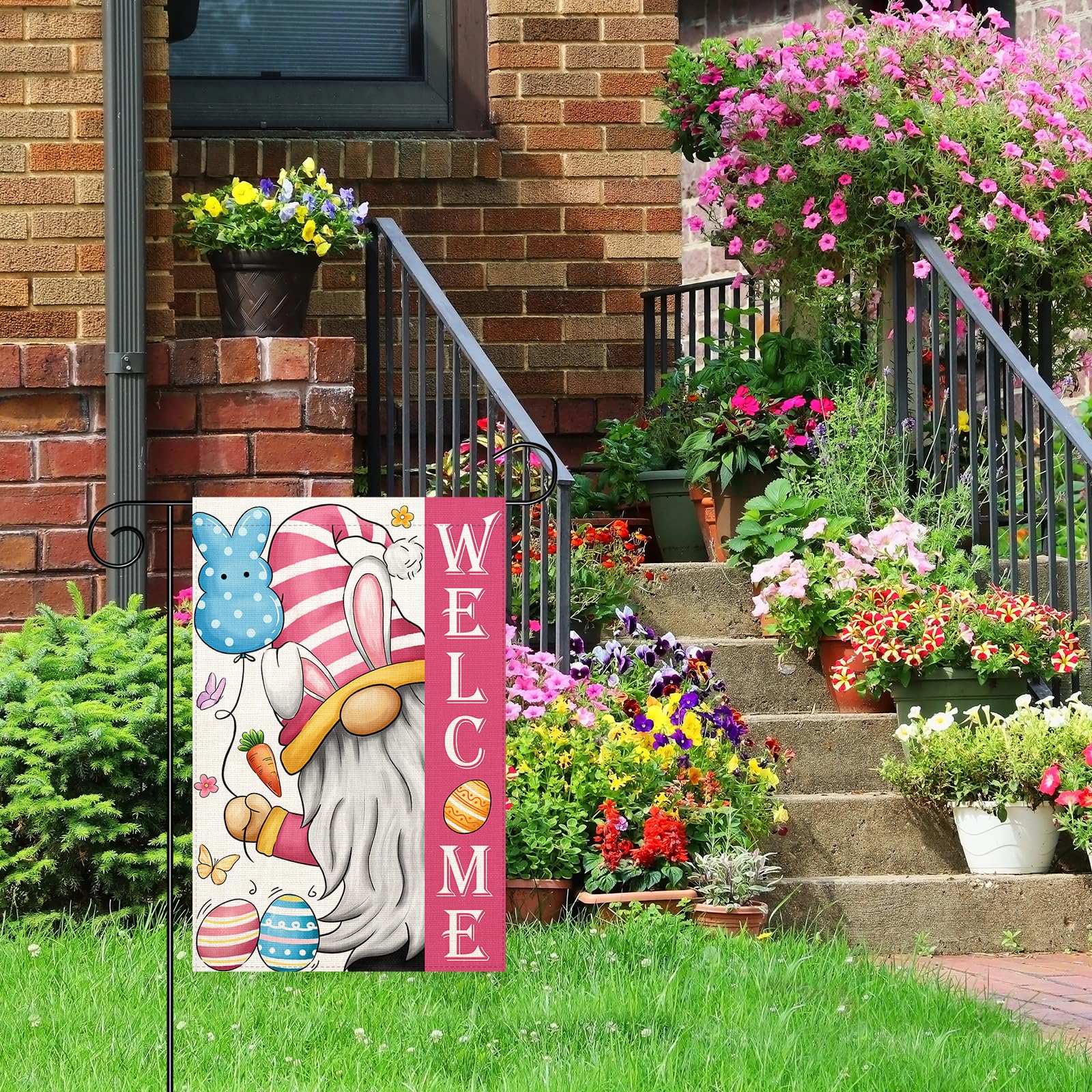 Muwodut 12x18 inch flag ideal for yard visibility and holiday cheer