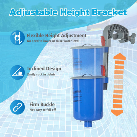 MUWOOB works best with a pump delivering at least 800 GPH.