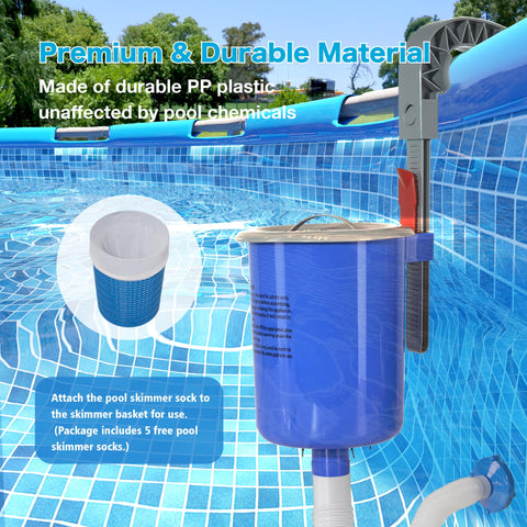 MUWOOB detachable basket enables quick cleaning after skimming sessions.