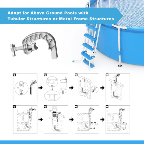 MUWOOB edge lip stays above water level to optimize skimming.