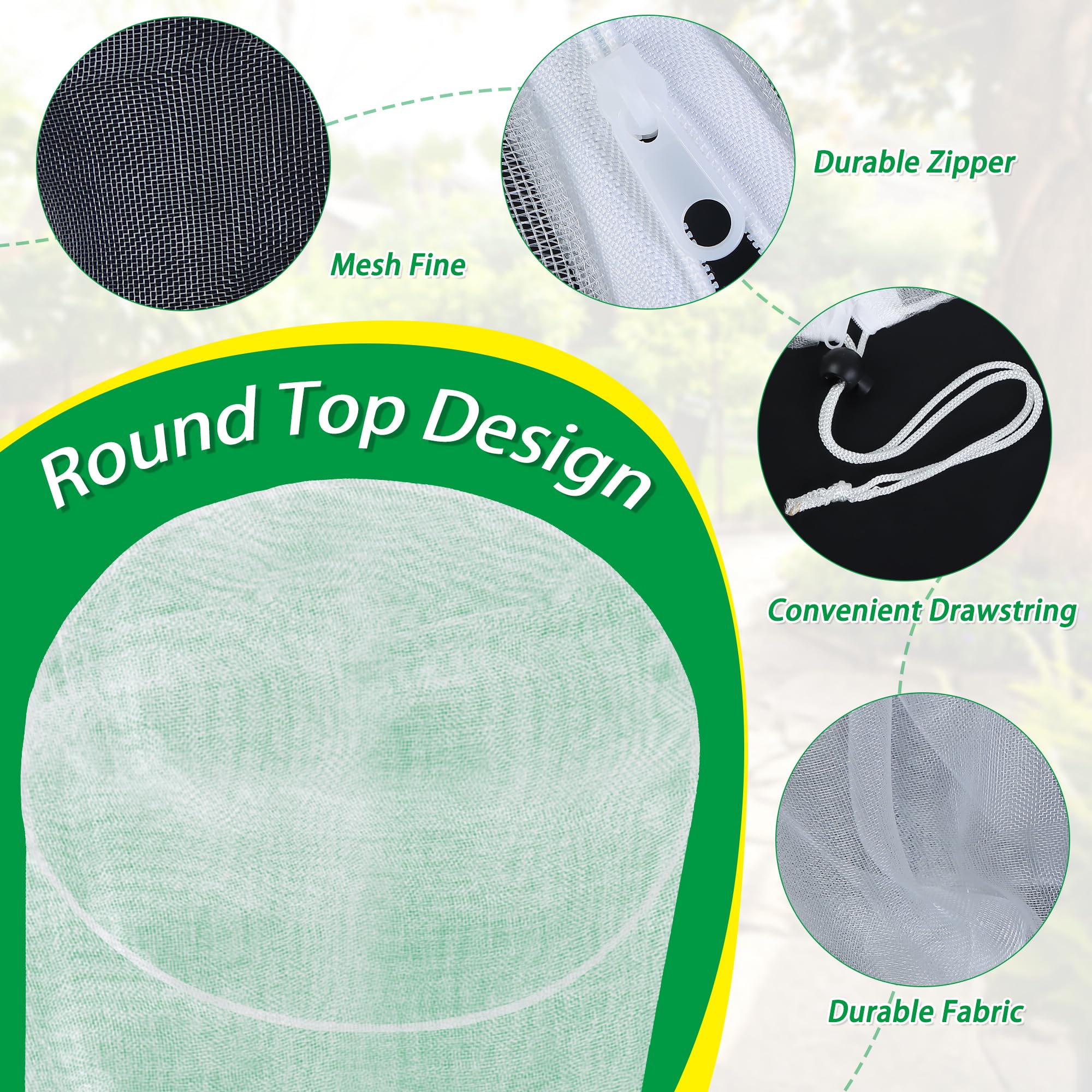 Muximud 60-mesh ultra-fine netting lets light and air through.