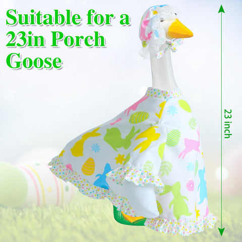 Muximud Easter Goose Outfit patterns showing festive eggs.