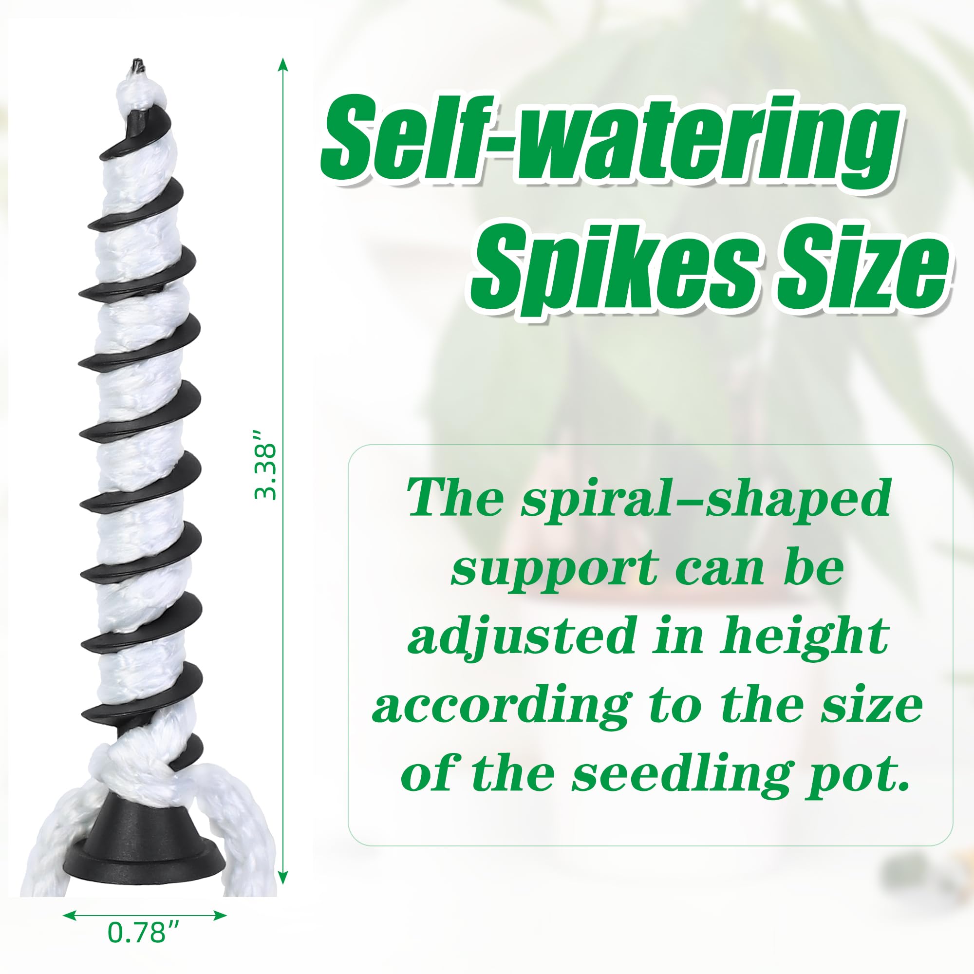 Muximud self-watering spike wick attachment demonstrating steady moisture delivery for vacation care.