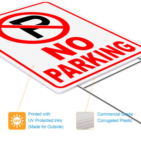MUXYH easy-mount yard sign simplifies securing to soil or lawn.