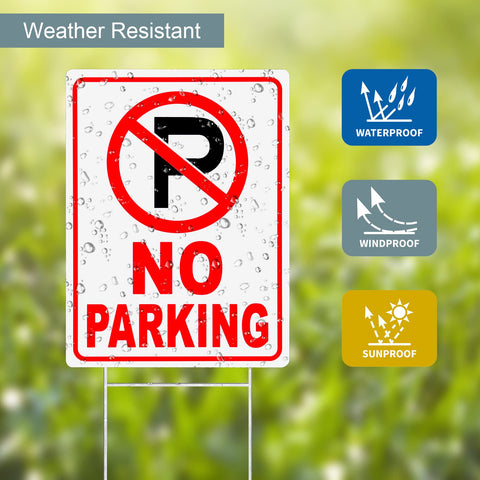 MUXYH outdoor no parking sign ideal for driveways and business premises.