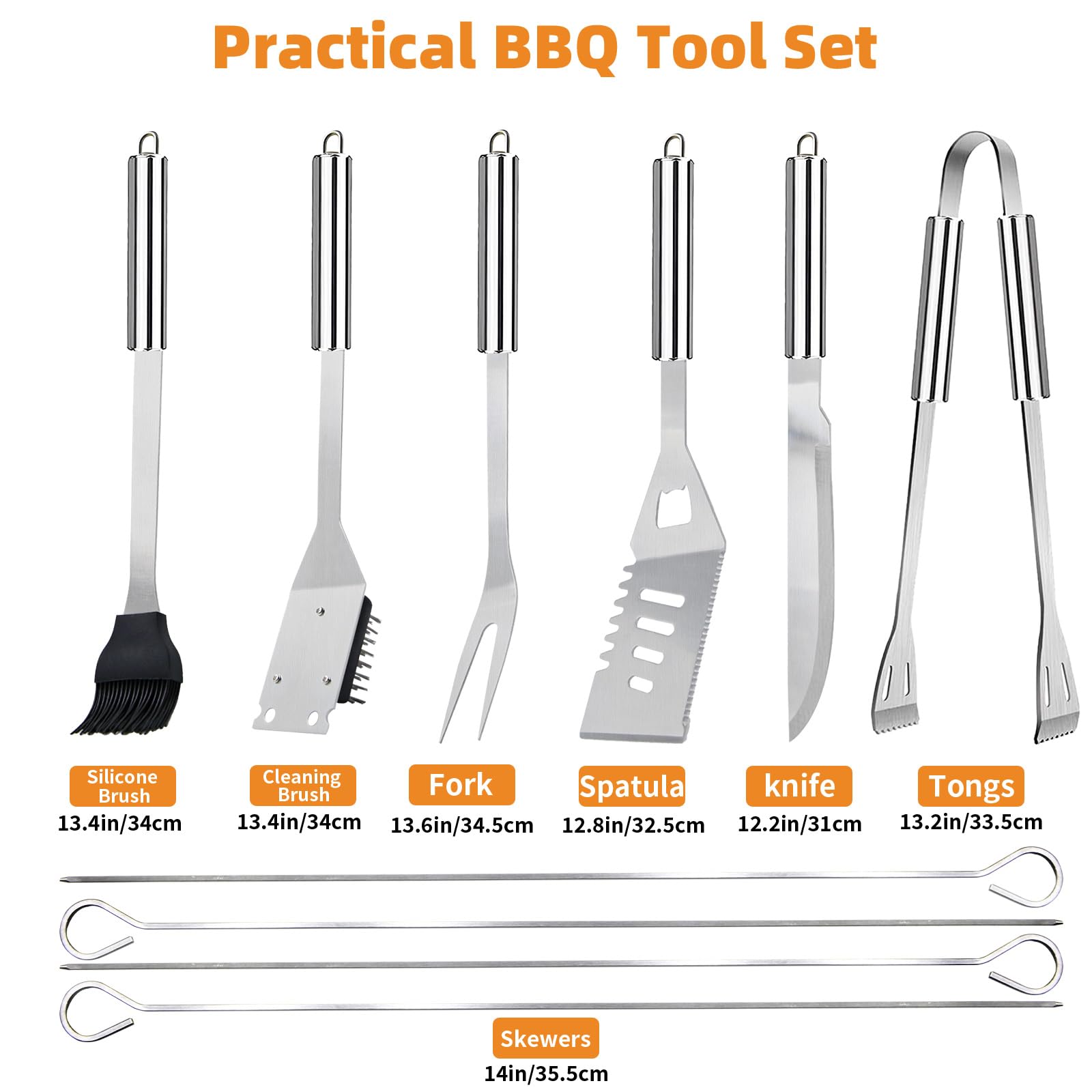 MUYFIO four skewers for versatile grilling and skewering