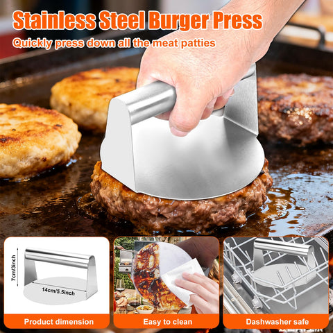 MUYFIO locking tongs for safe turning with heat-resistant grip.