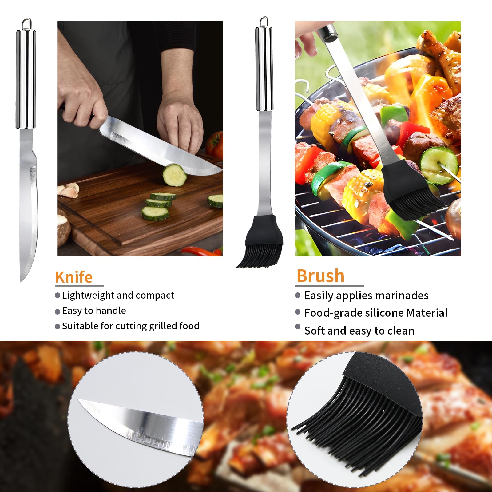 MUYFIO silicone basting brush for even sauce application