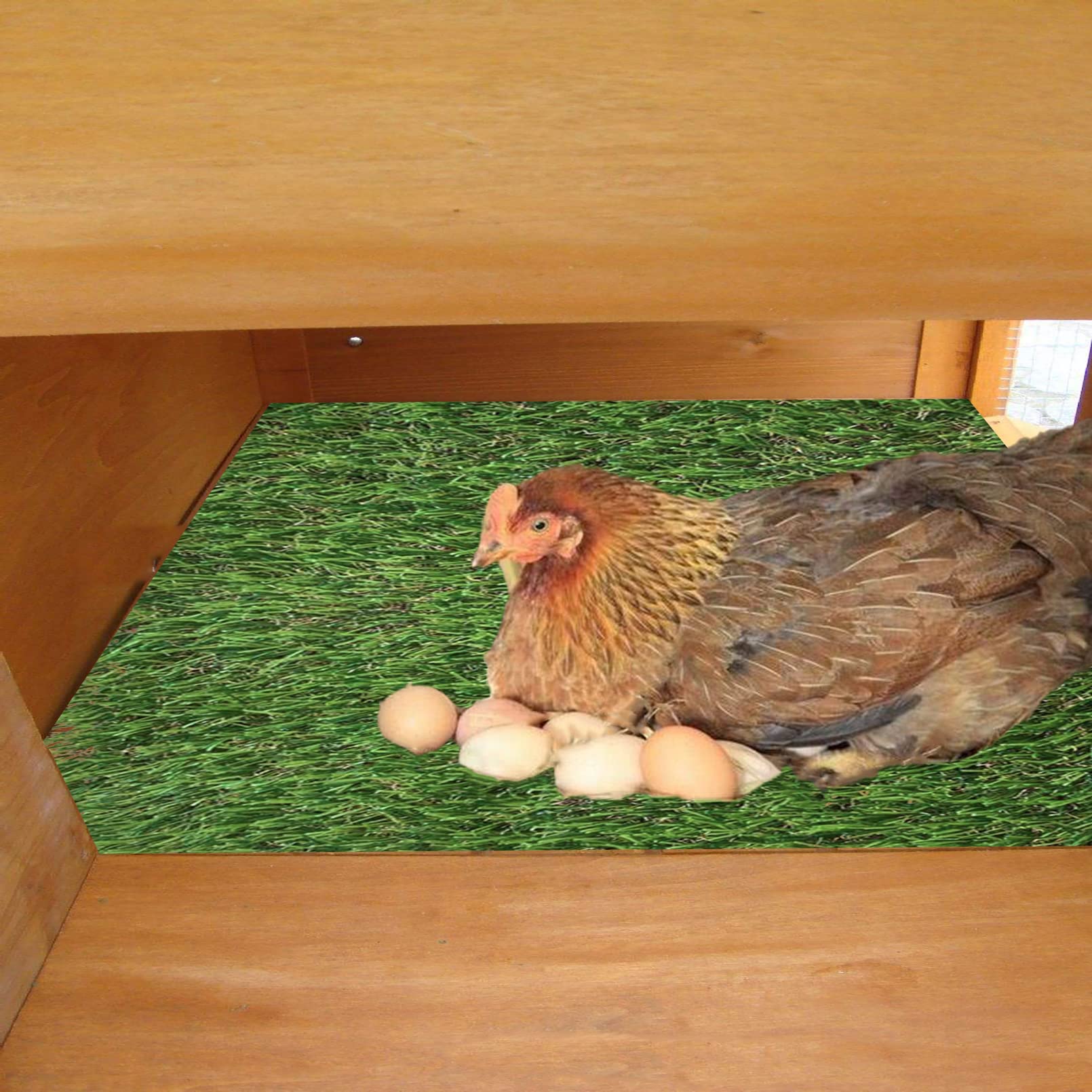 MUYG nesting box pads with grass mats for reuse and savings