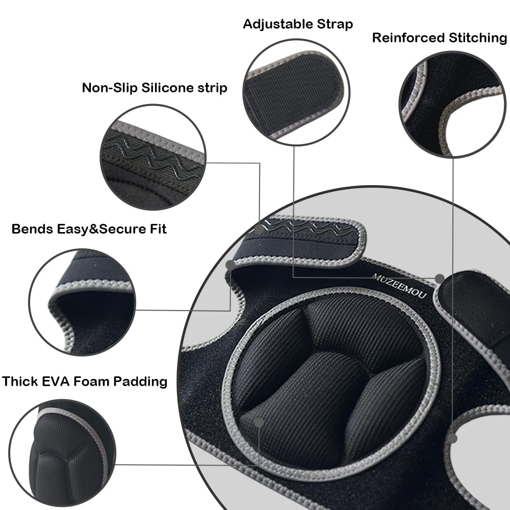MUZEEMOU knee pads ideal for gardening, flooring, and household tasks
