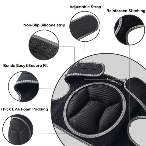 MUZEEMOU knee pads ideal for gardening, flooring, and household tasks