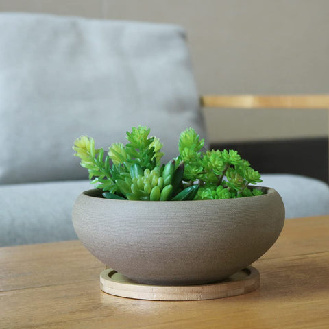 MUZHI rough pottery look enhances vintage decor.