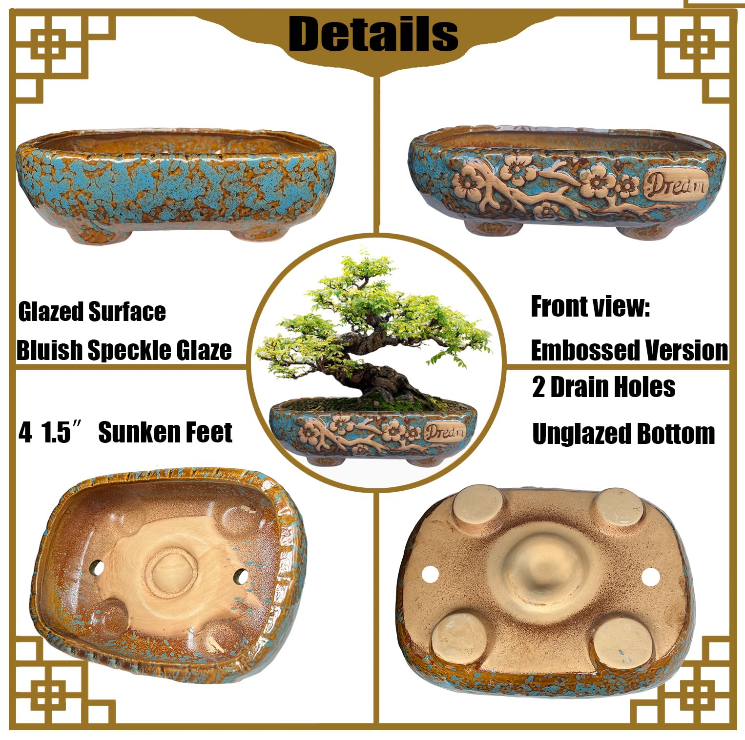 MUZHI wide-mouth design for indoor or outdoor display