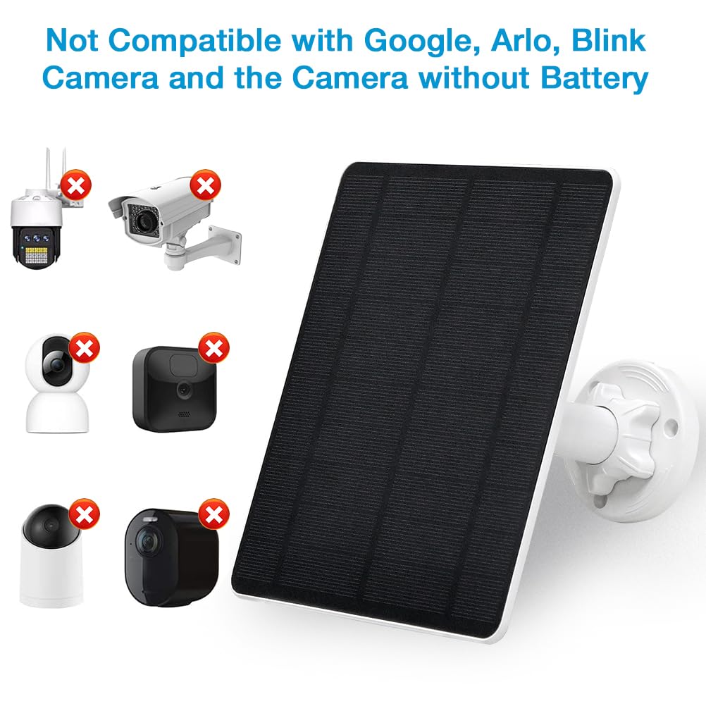 MUZUZZI solar panel includes a long 9.84 ft cable for easy placement