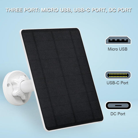 MUZUZZI IP65 weatherproof solar panel guards outdoor cameras
