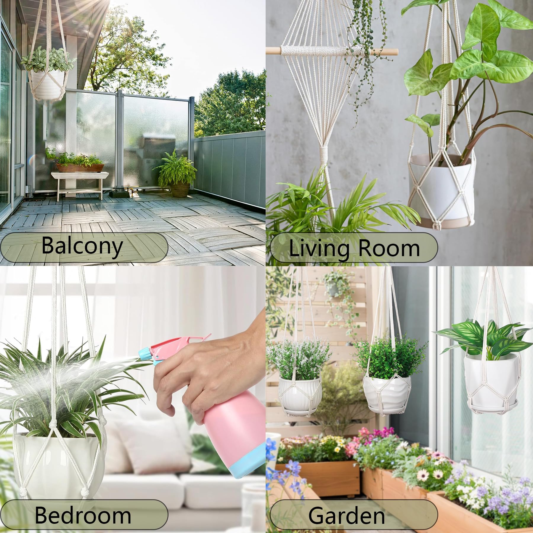 MVOVM plant hanger in use on a window sill for space saving