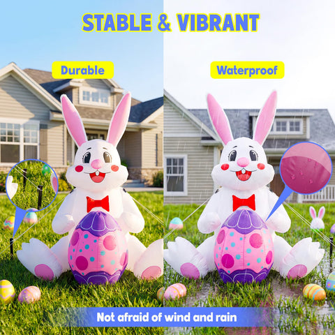 MVP BOY indoor-outdoor Easter inflatable suitable for patios and lawns.