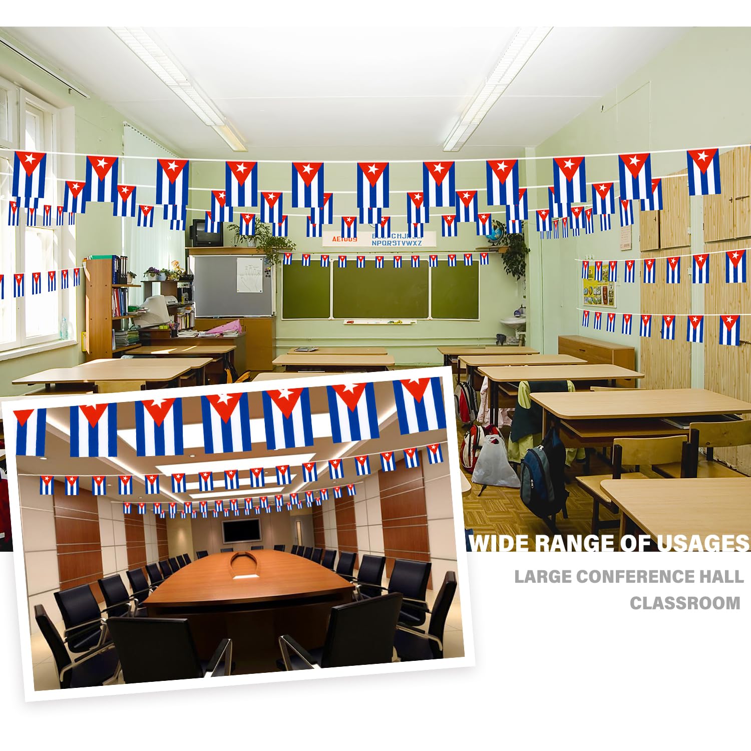 MVPRING 30 Cuban flags ready for shows, parties, and patriotic celebrations.