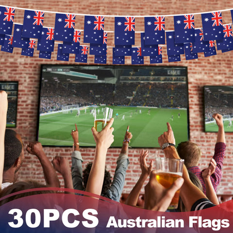 MVPRING bunting flags showcase durable material and wrinkle resistance.