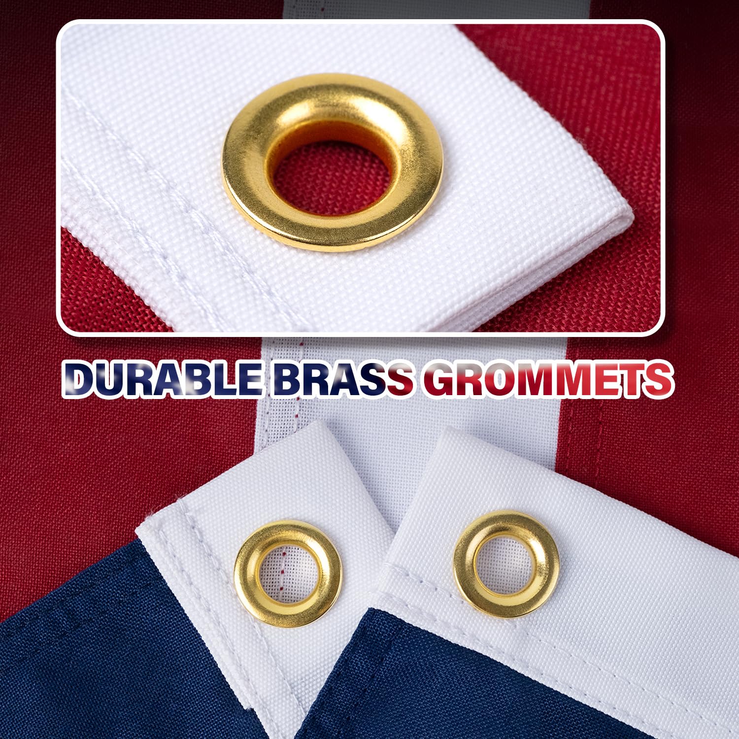 MVPRING brass grommets anti-rust for secure outdoor hanging