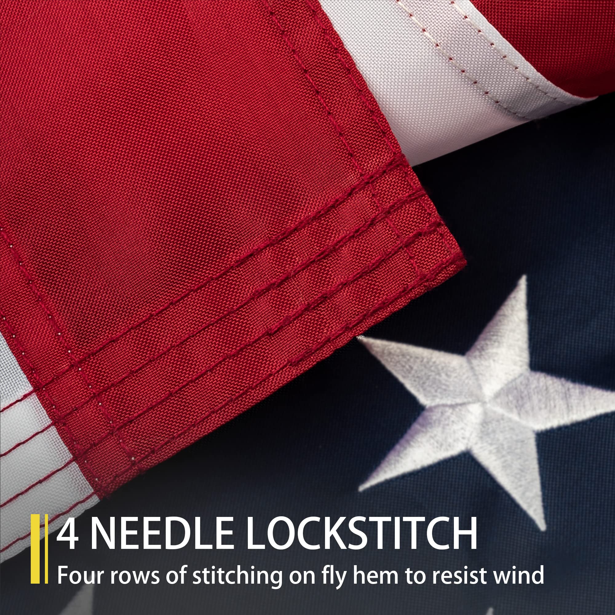 MVPRING brass grommets provide secure attachment for outdoor flag display