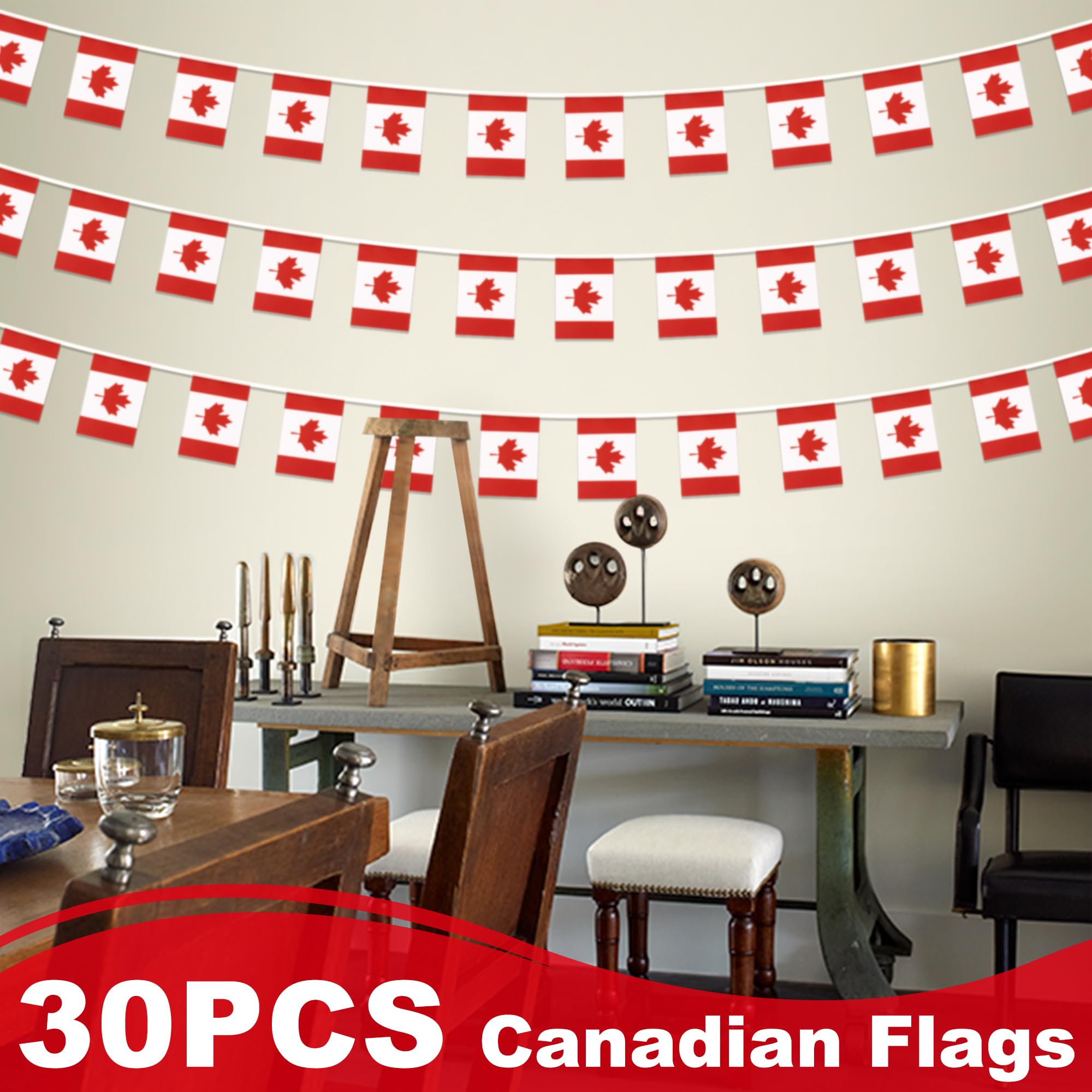 MVPRING Canada flag banner classroom decor supports patriotic learning spaces.