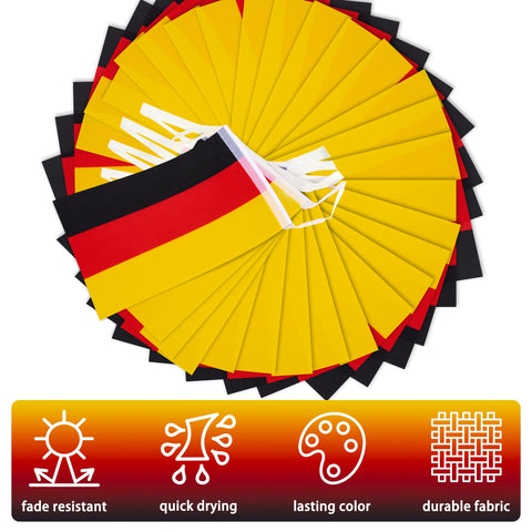 MVPRING Germany flag bunting perfect for parties, sports events, and patriotic celebrations.